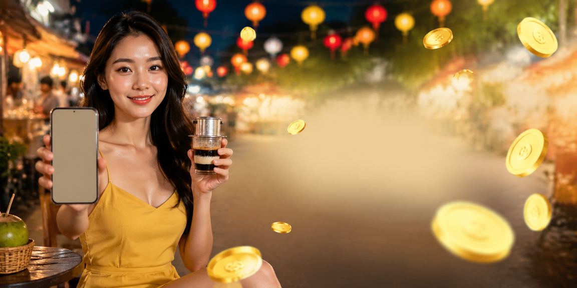Người dùng Hà Nội xem casino trực tuyến trên điện thoại bên cà phê sáng