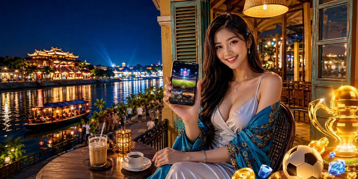 Người dùng tại Huế theo dõi kết quả esports betting qua điện thoại bên ly cà phê