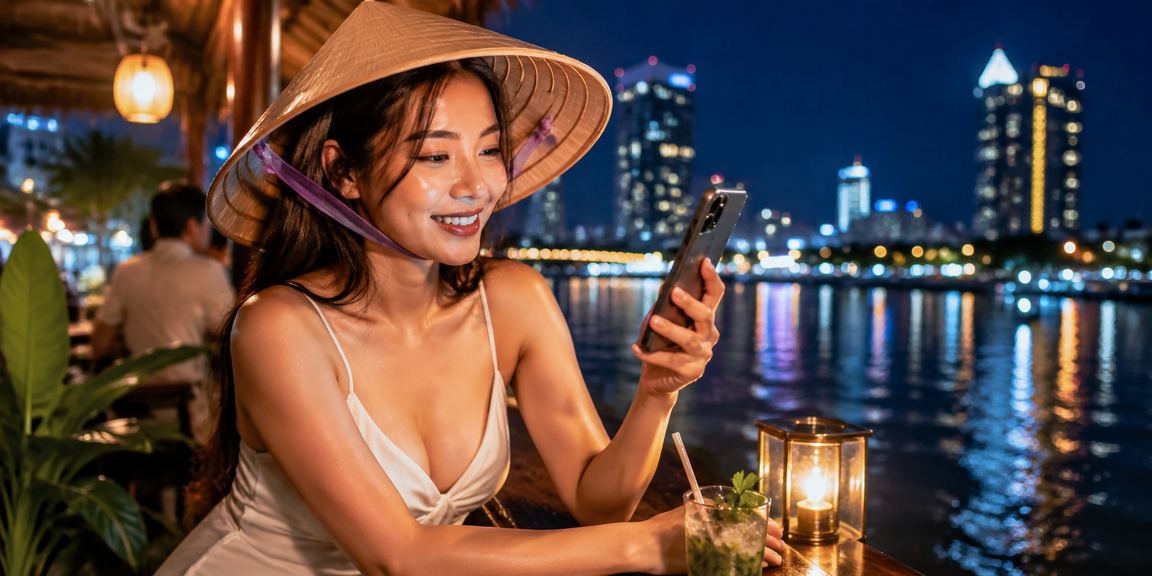 Người chơi baccarat đội nón lá tại vùng đồng bằng sông Cửu Long